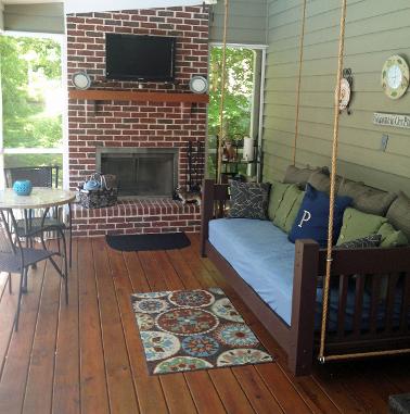 hanging porch bed
